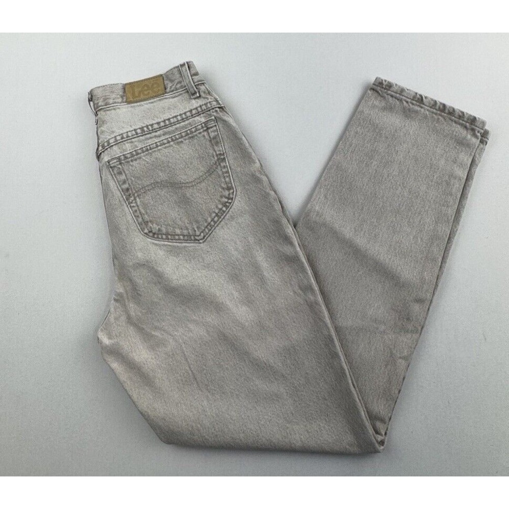 Vintage Lee MR Jeans Womens 28x31 Size 8 Regular Tan Denim Made in USA High Rise